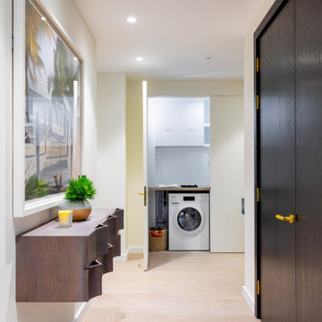 Architrave-Free frame maintains clean look of Laundry Room