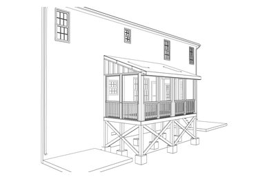 Inspiration for a contemporary home design remodel in Raleigh