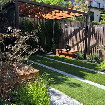 Brooklyn backyard with small playground