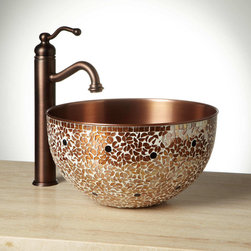 VALENCIA MOSAIC COPPER VESSEL SINK - Bathtubs