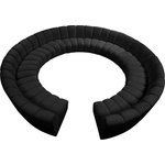 Meridian Furniture - Infinity Channel Tufted Velvet Modular Chair, Black, 12 Piece - Create a seating group that works for every possible situation with this Infinity 12-piece sectional and other pieces in the Infinity collection. Upholstered in soft black velvet material that feels great against the skin and offers long-wearing beauty, this piece fits with other Infinity items for an infinite number of combinations that get your seating requirements just right but that look just as nice when used on their own.