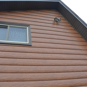 Custom Log Home - Steel Log Siding Cheyenne, WY