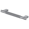 Transolid Maddox 18" Grab Bar With Gray Rubber Handle, Brushed Stainless