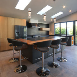 Los Gatos, CA - Modern - Zebrawood Kitchen Countertop