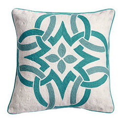 CELTIC KNOT PILLOW - BLUE - Decorative Pillows