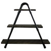 Model P32-BS 32" 3 Shelf Bookcase With Reclaimed-Aged Wood Finish.