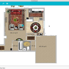 Room Rendering - Living Room