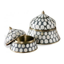 Interlude Home - Suri Round Box - Decorative Boxes