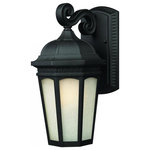 Z-Lite - Z-Lite 508M-BK Newport - Outdoor Wall Light - Contemporary yet elegant, this medium outdoor wallNewport Outdoor Wall Black White Seedy Gl *UL: Suitable for wet locations Energy Star Qualified: n/a ADA Certified: n/a  *Number of Lights: Lamp: 1-*Wattage:100w Medium bulb(s) *Bulb Included:No *Bulb Type:Medium *Finish Type:Black