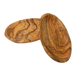 Le Souk Olivique - Olivique Oval Trays, Set of 2, Small - Serving Trays