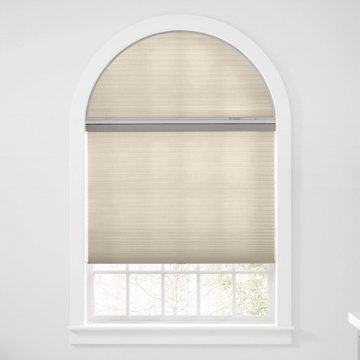 Arched Honeycomb Beige Shades