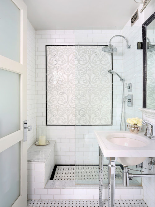 Shower Accent Tile Design Ideas & Remodel Pictures | Houzz - SaveEmail