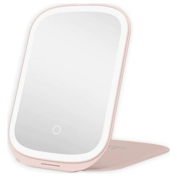 Lucent Compact Lighted Travel Makeup Mirror, Pink