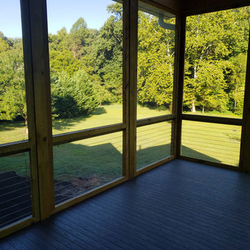 Screen Porch Deck With Patio Below, Ruckersville VA 22968