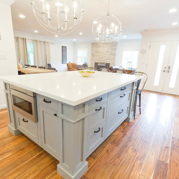 Walnut Creek General Remodeling - Kitchen - living fireplace