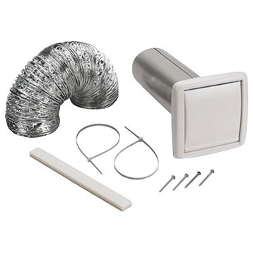 Broan Wall Ducting Kit, 4", White