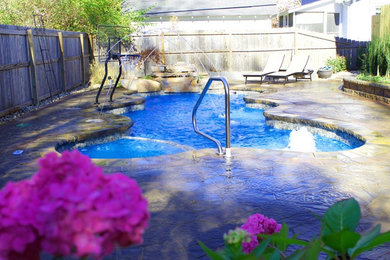 Small natural pool photo in St Louis