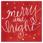 DDCG - Red "Merry and Bright" Canvas Wall Art, 20"x20" - Spread holiday cheer this Christmas season by transforming your home into a festive wonderland with spirited designs. This Red "Merry and Bright" 20x20 Canvas Wall Art makes decorating for the holidays and cultivating your Christmas style easy. With durable construction and finished backing, our Christmas wall art creates the best Christmas decorations because each piece is printed individually on professional grade tightly woven canvas and built ready to hang. The result is a very merry home your holiday guests will love.