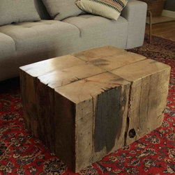 Wood Block Coffee Table - Products