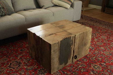 Wood Block Coffee Table