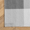 nuLOOM Ariadne Striped Washable Area Rug, Gray 4'x6'
