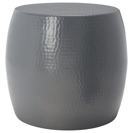 Safavieh Odin Round Stool, Dark Grey