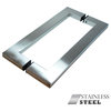 Back-to-Back Thin Square Door Pull 12" - Stainless Steel, Chcp004-300sss
