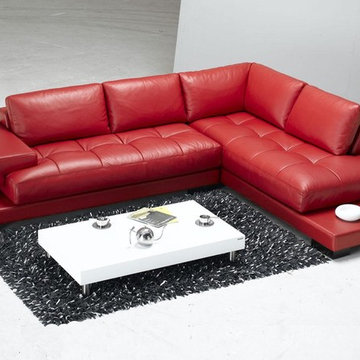 Red Leather Sectional Sofas