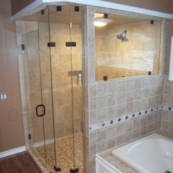 Frameless Shower Enclosure - Shower Stalls And Kits