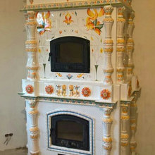 Камины изразцовые