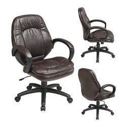 Deluxe Leather Managers Office Chair - Office Chairs
