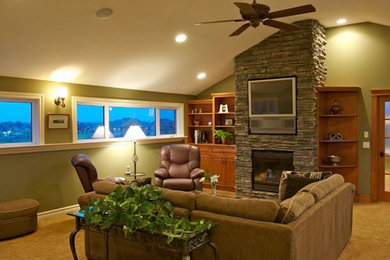 Inspiration for a timeless living room remodel in Calgary