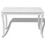 vidaXL Dining Table 45.7" High Gloss White Dinner Table Home Kitchen Desk