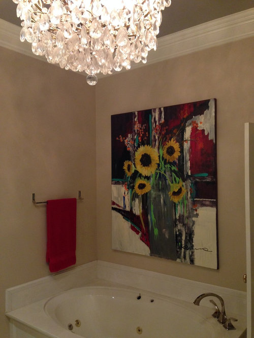 What type of mirror over pedestal sink