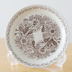 【北欧ヴィンテージ食器】ARABIA アラビア FINNISH FLINT Elina エリーナ プレート 17cm - 中皿＆小皿