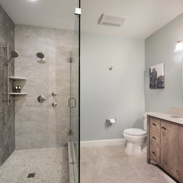 Massive Basement means Massive Entertainment in this Clifton Basement Remodel