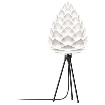 Conia 27" H Table Lamp, Black/White