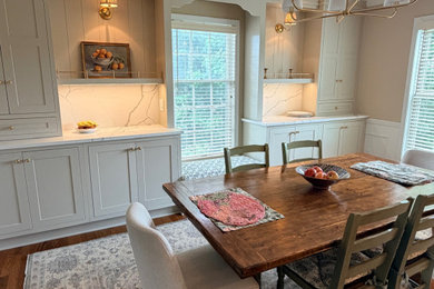 Inspiration for a dining room remodel in New York