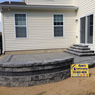 Backyard Nicolock Paver Patio Hardscape in Hanover