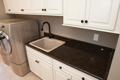 Inspiration for a transitional laundry room remodel in Cincinnati