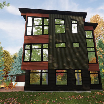 Ottawa River Modern Custom Waterfront Home