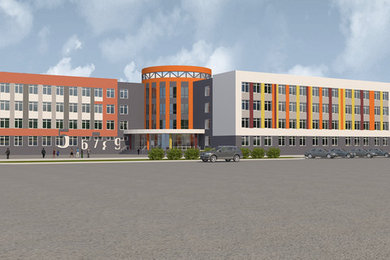 Дизайн-проект внешнего облика школы в г.Барнаул