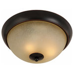 Hardware House - Berkshire Bronze Interior Lighting Collection, Flush Mount Ceiling Light - Finish: Oil Rubbed Bronze