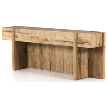 Bingham Console Table,Rustic Oak Veneer
