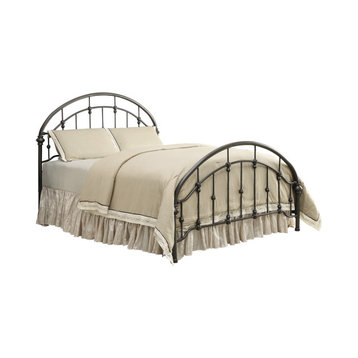 Full Size Metal Bed, Dark Bronze