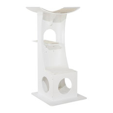 50 Most Por Contemporary White Cat Furniture For 2019 Houzz Elegant Home Fashions Cat Tree Box With Toy Rack Furniture
