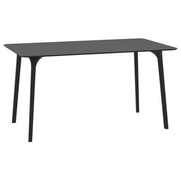 Maya Rectangle Table 55 inch Black