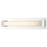 Z-Lite - Z-Lite 1926-26V-CH-LED Elara - 27.7" 19W 1 LED Bath Vanity - Your metropolitan design style finds a perfect matElara 27.7" 19W 1 LE Chrome Frosted Glass *UL Approved: YES Energy Star Qualified: n/a ADA Certified: n/a  *Number of Lights: Lamp: 1-*Wattage:19w LED bulb(s) *Bulb Included:Yes *Bulb Type:LED *Finish Type:Chrome