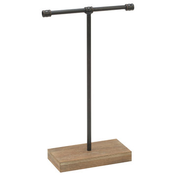 19.25"H Industrial T-Bar Jewelry Stand