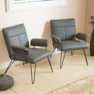 Modern Room with Grey Armchairs